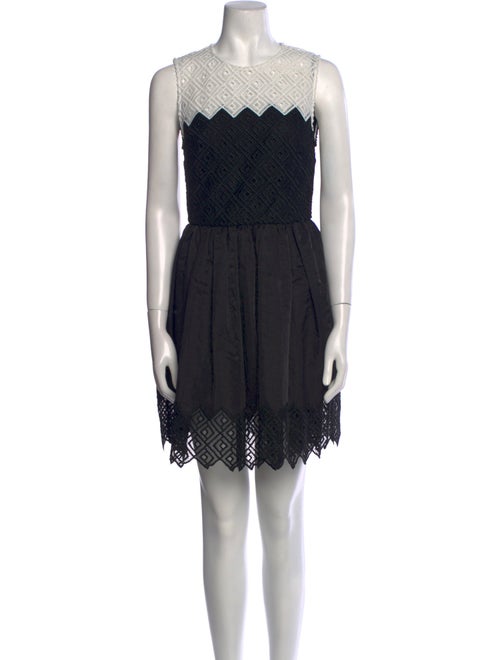 Sandro Crew Neck Mini Dress