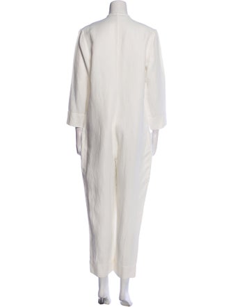 Sandro Plunge Neckline Jumpsuit