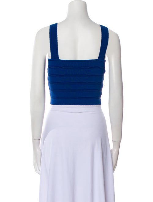 Sandro Square Neckline Sleeveless Crop Top