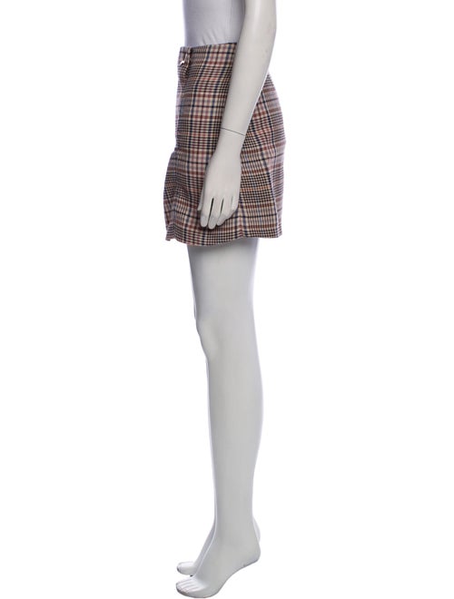 Sandro Plaid Print Mini Skirt