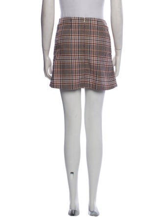 Sandro Plaid Print Mini Skirt