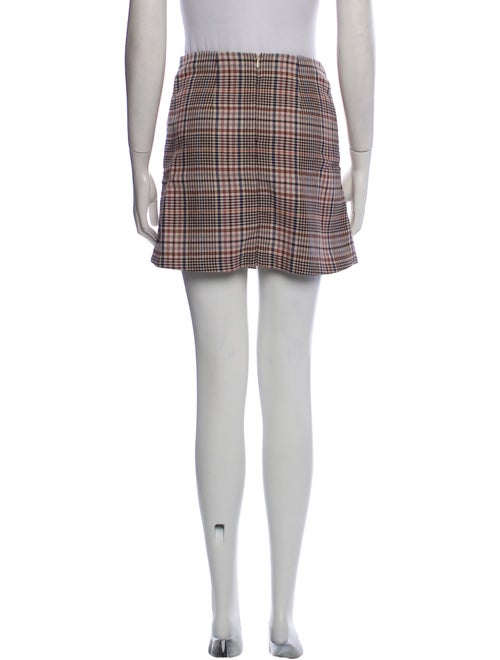 Sandro Plaid Print Mini Skirt