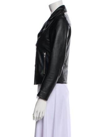 Sandro Leather Biker Jacket