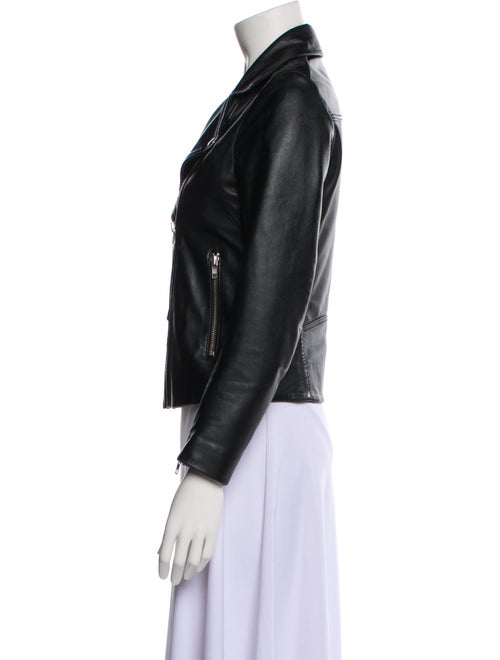 Sandro Leather Biker Jacket
