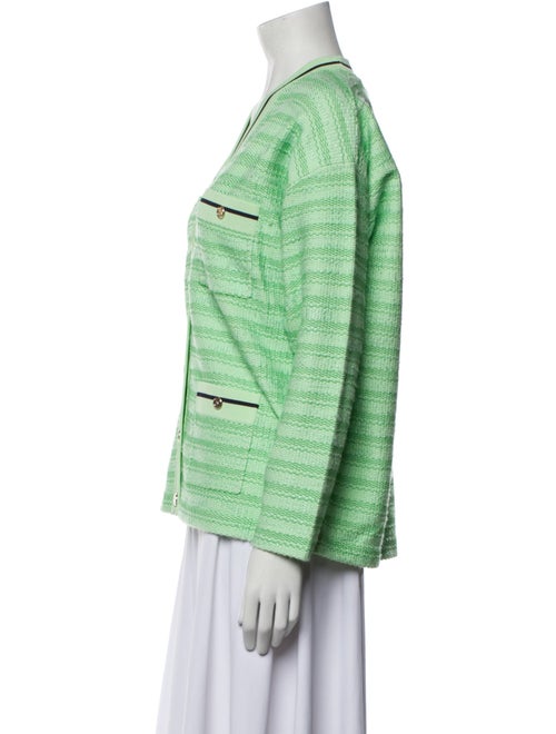 Sandro Striped V-Neck Sweater