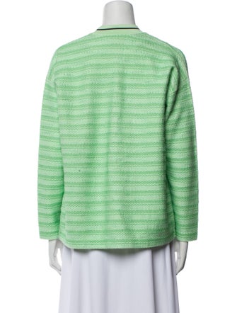 Sandro Striped V-Neck Sweater