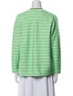 Sandro Striped V-Neck Sweater