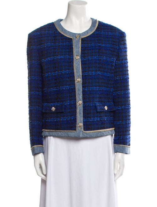 Sandro Tweed Pattern Jacket