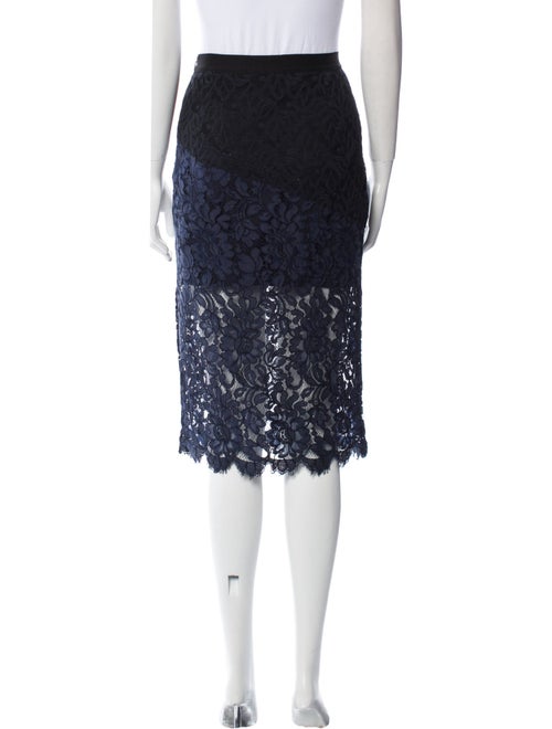 Sandro Lace Pattern Knee-Length Skirt