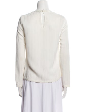 Sandro Silk Crew Neck Blouse
