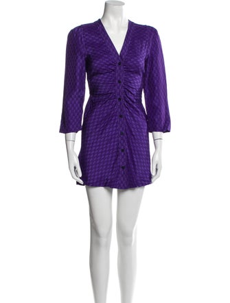 Sandro V-Neck Mini Dress