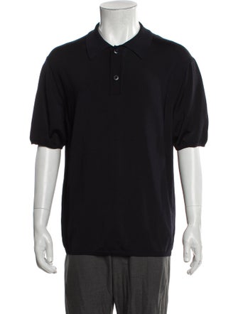 Sandro Collar Short Sleeve Polo Shirt