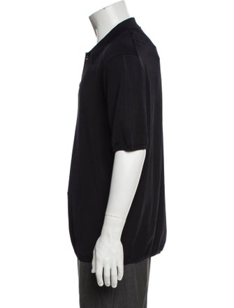 Sandro Collar Short Sleeve Polo Shirt