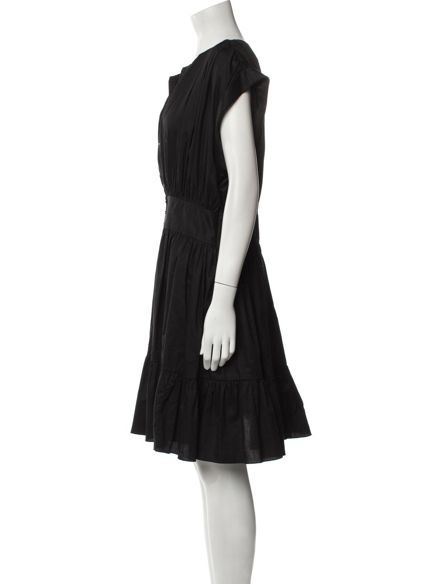 Sandro V-Neck Knee-Length Dress