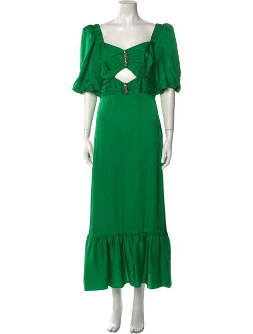 Sandro Square Neckline Long Dress