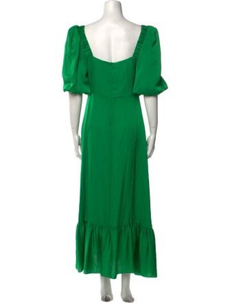Sandro Square Neckline Long Dress