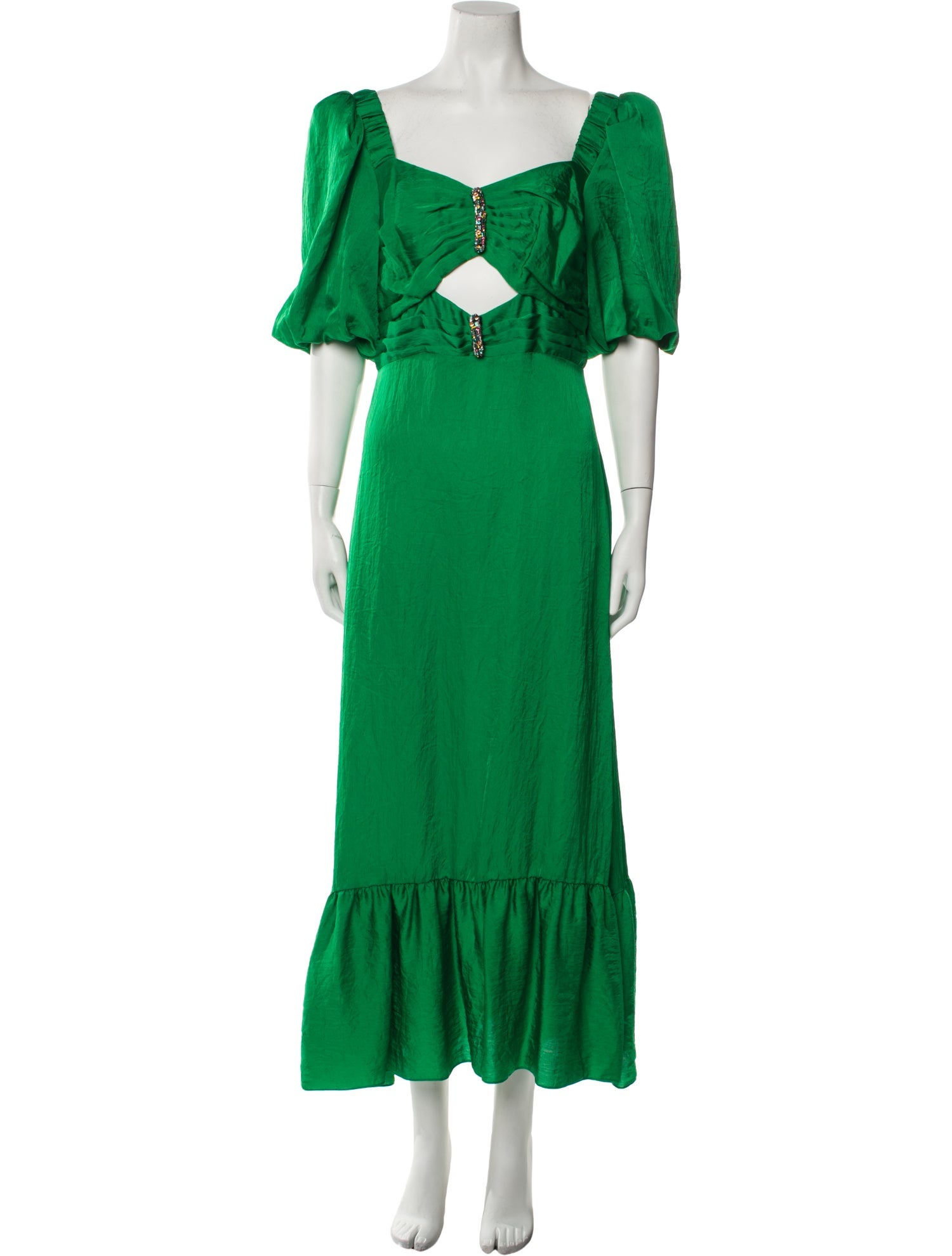 Sandro Square Neckline Long Dress
