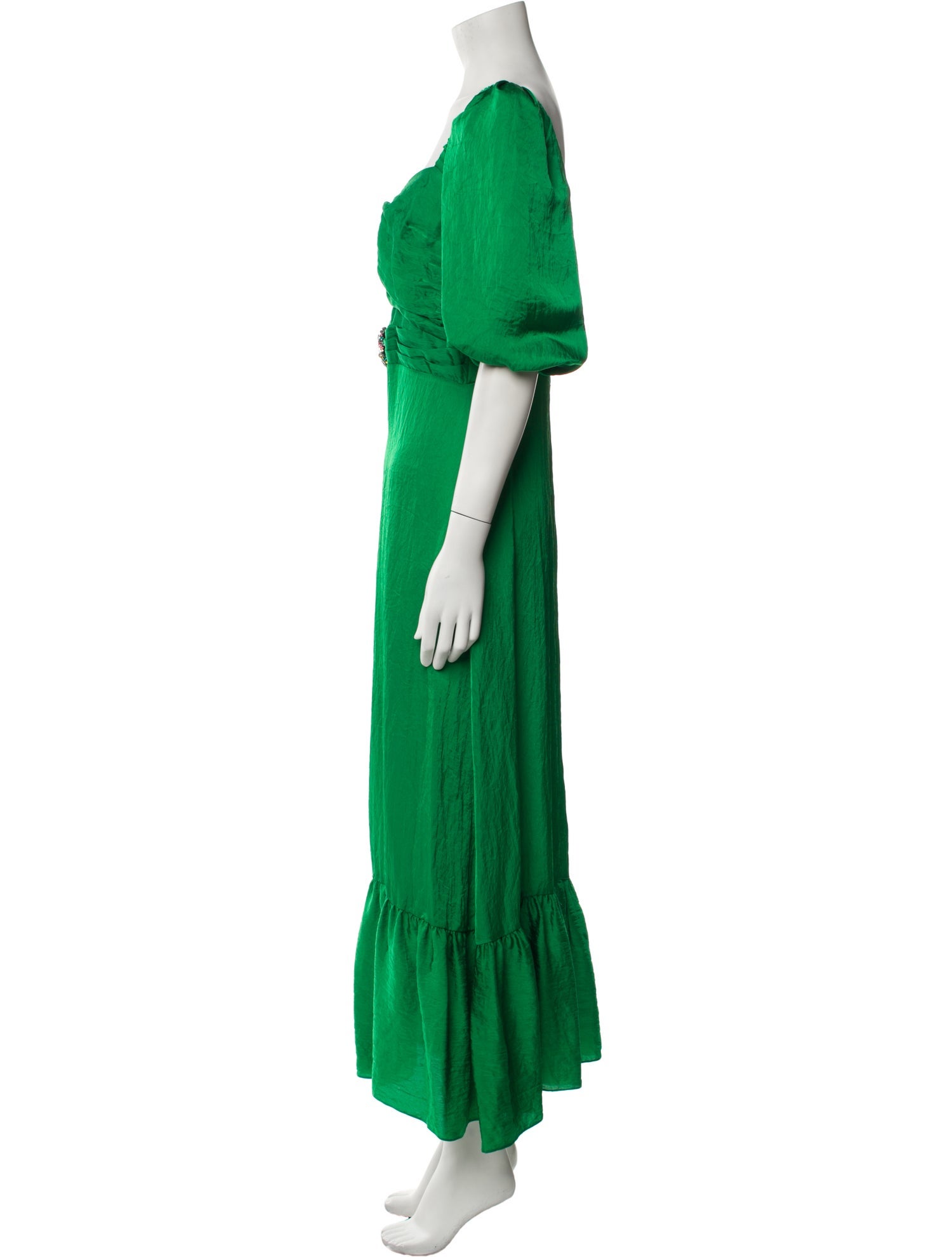 Sandro Square Neckline Long Dress