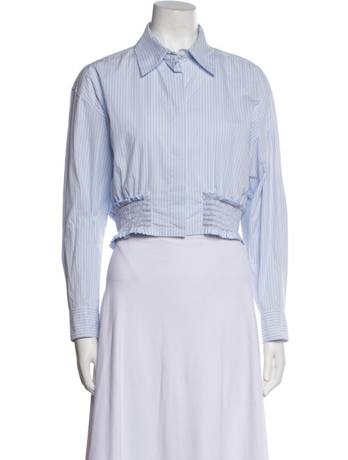 Sandro Long Sleeve Crop Top