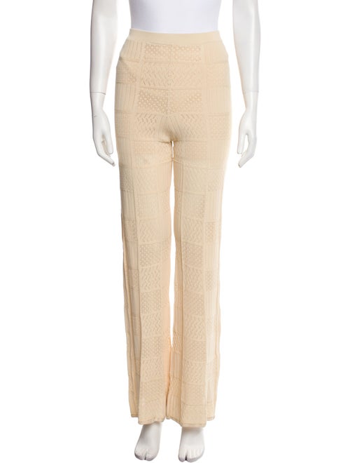 Sandro Lace Pattern Wide Leg Pants