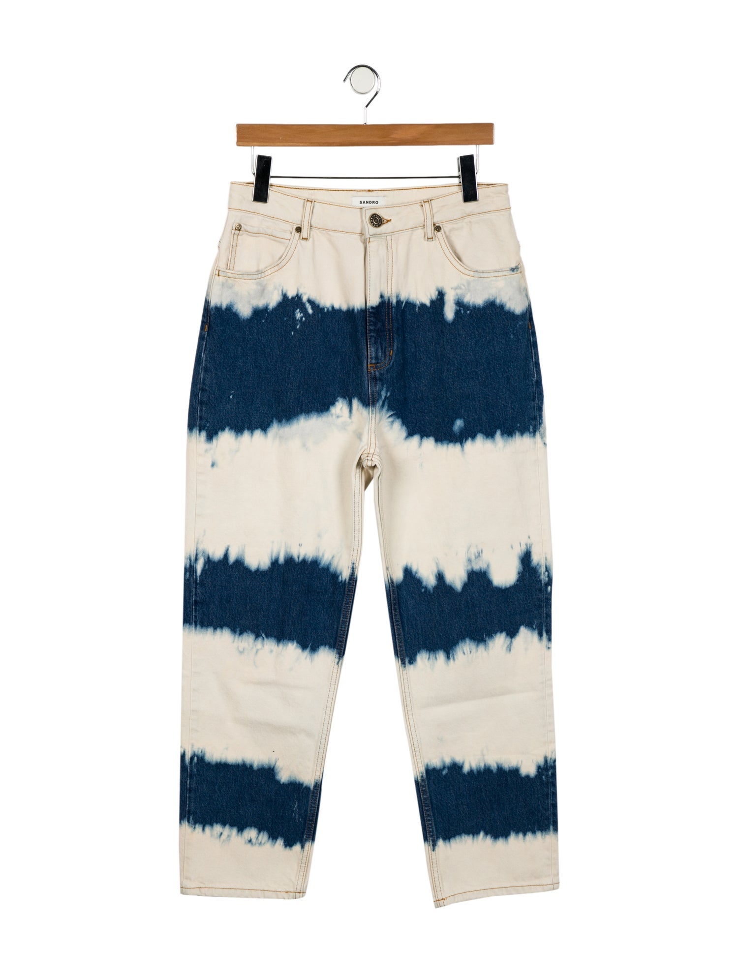 Sandro High-Rise Straight Leg Jeans w/ Tags