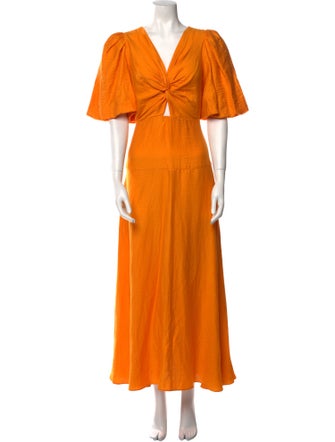 Sandro Linen Long Dress