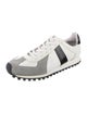 Sandro Leather Colorblock Pattern Sneakers
