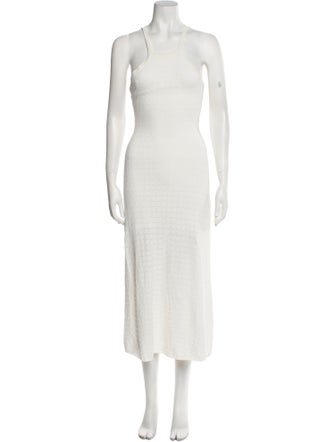 Sandro Square Neckline Long Dress