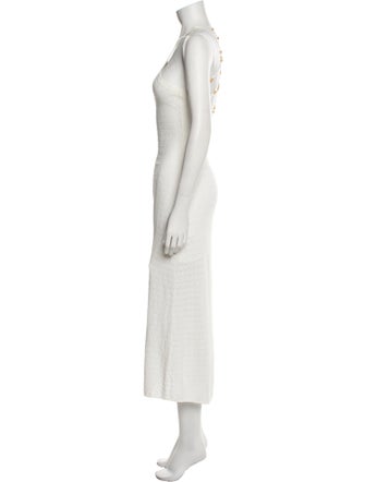 Sandro Square Neckline Long Dress