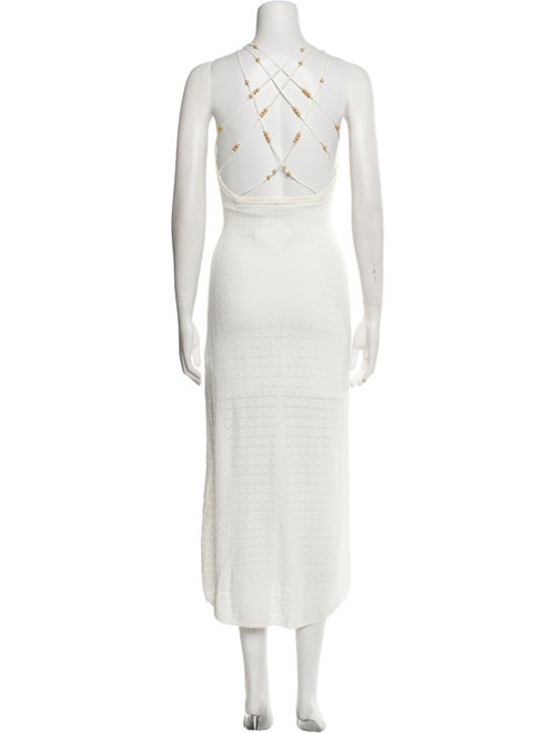 Sandro Square Neckline Long Dress