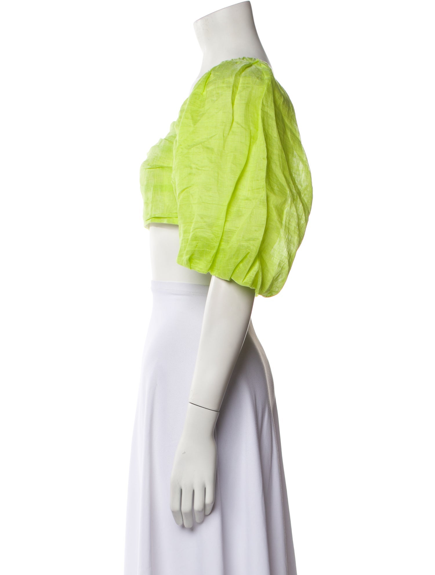 Sandro Linen Square Neckline Crop Top w/ Tags