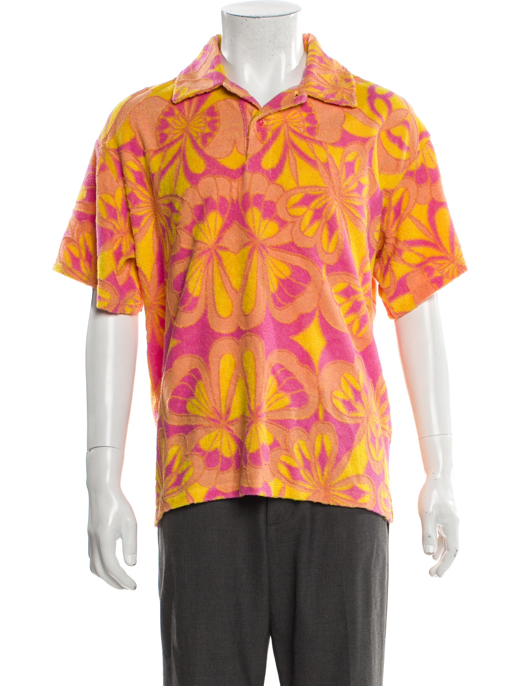 Sandro Printed Collar Polo Shirt w/ Tags