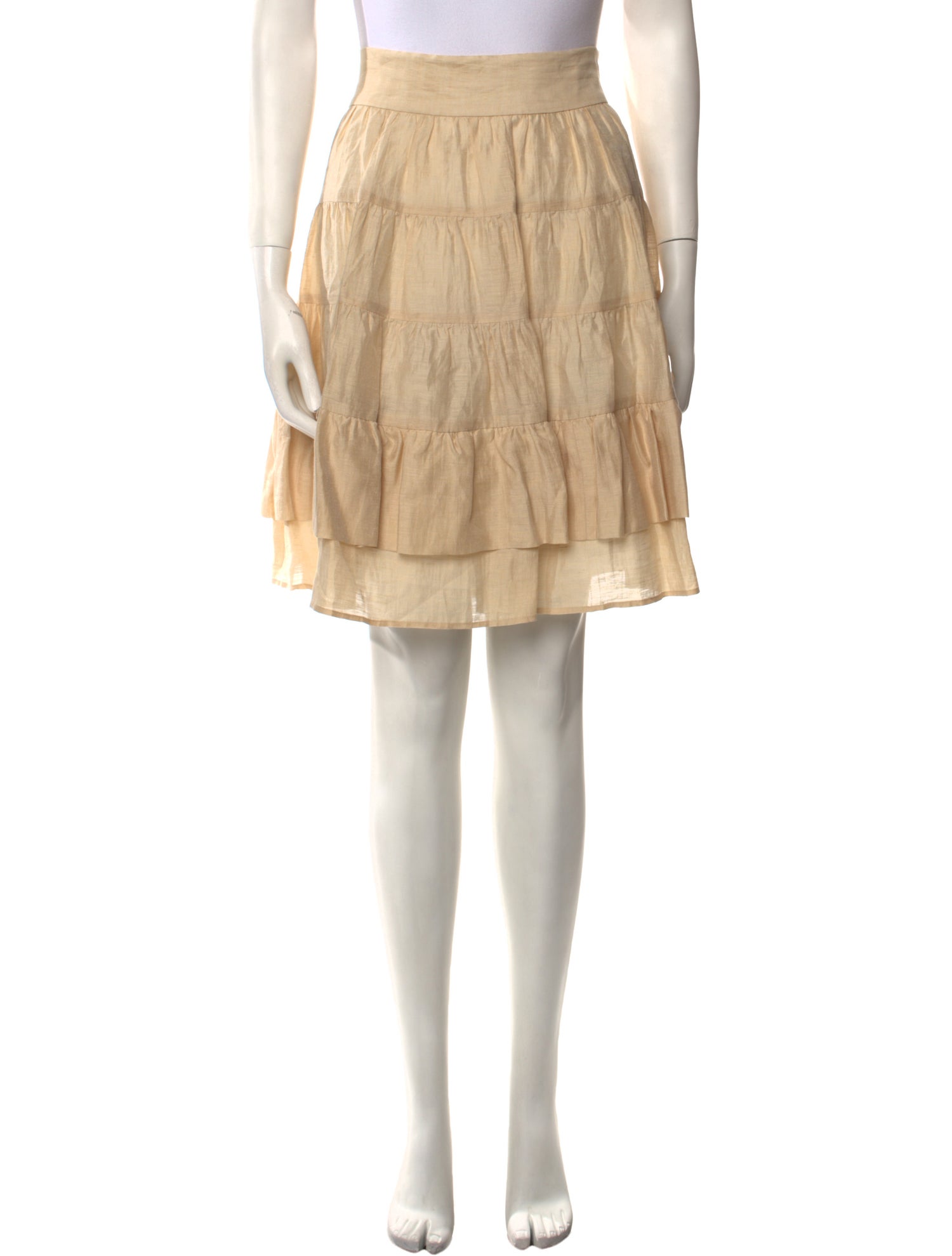 Sandro Linen Knee-Length Skirt w/ Tags