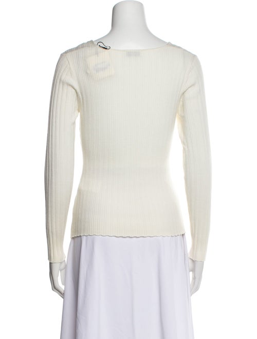Sandro V-Neck Long Sleeve Top