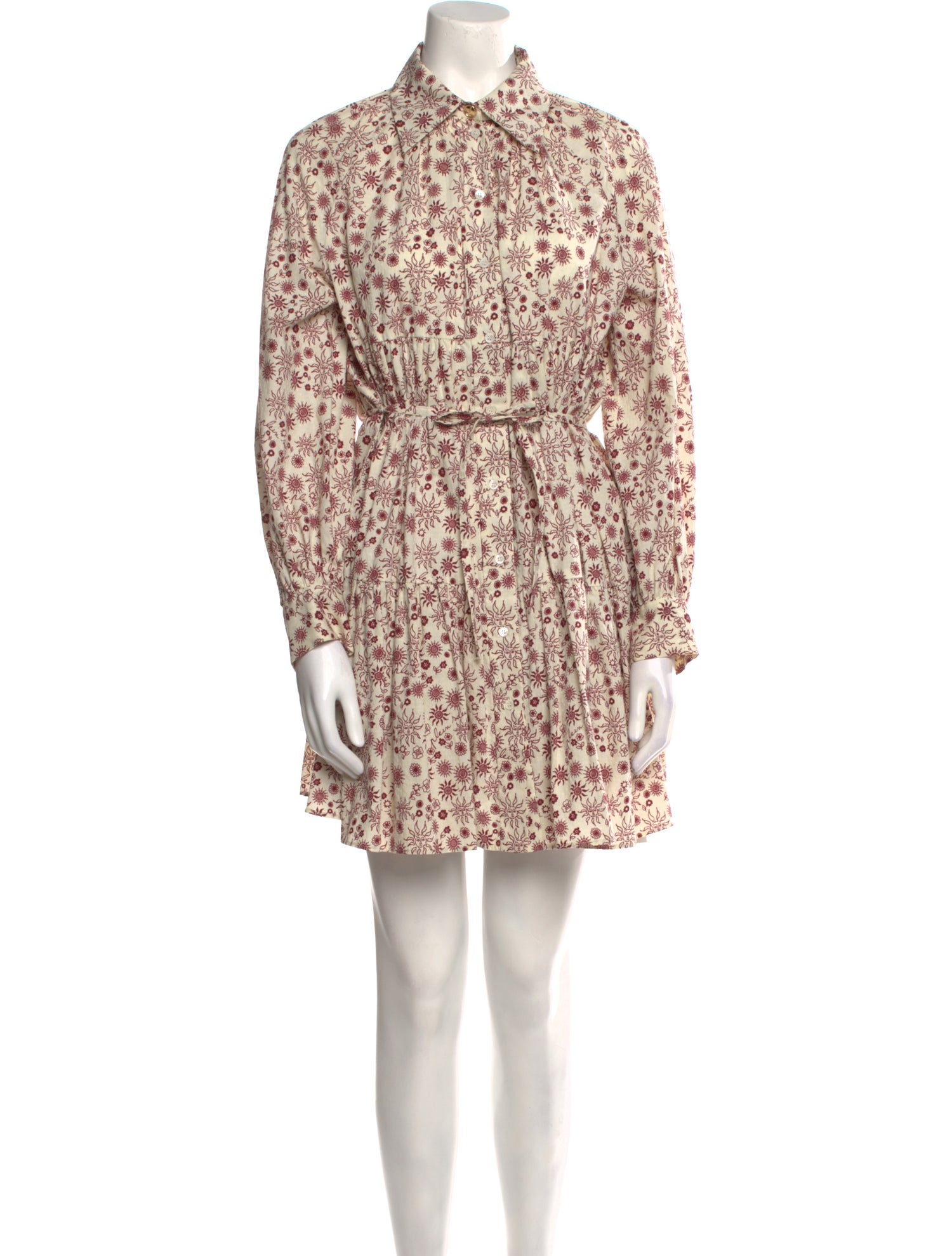 Sandro Floral Print Mini Dress