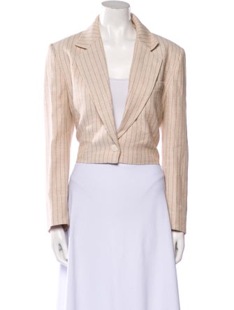 Sandro Silk Striped Blazer