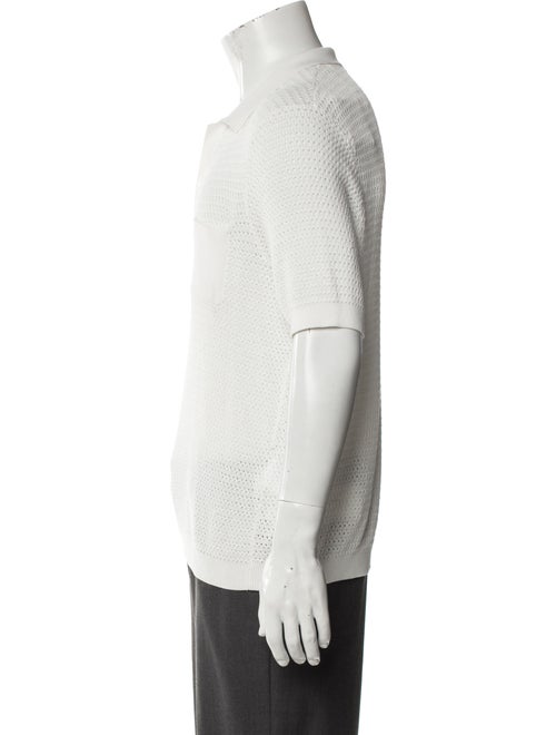 Sandro Collar Long Sleeve Polo Shirt