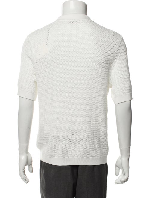 Sandro Collar Long Sleeve Polo Shirt