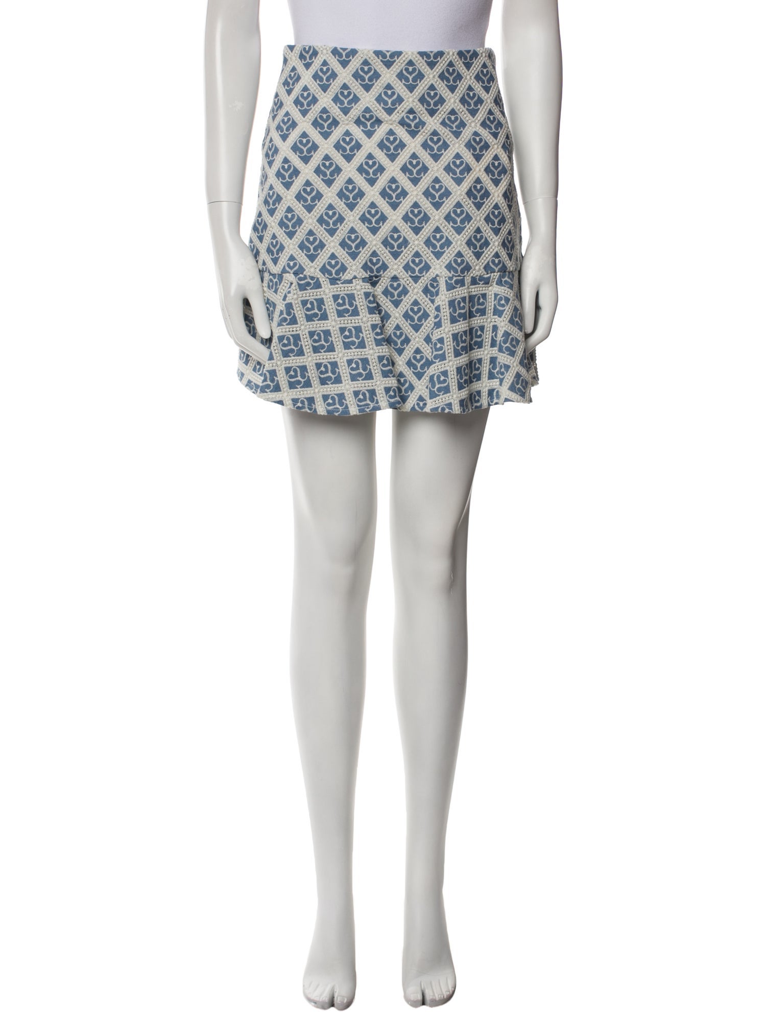 Sandro Printed Mini Skirt w/ Tags