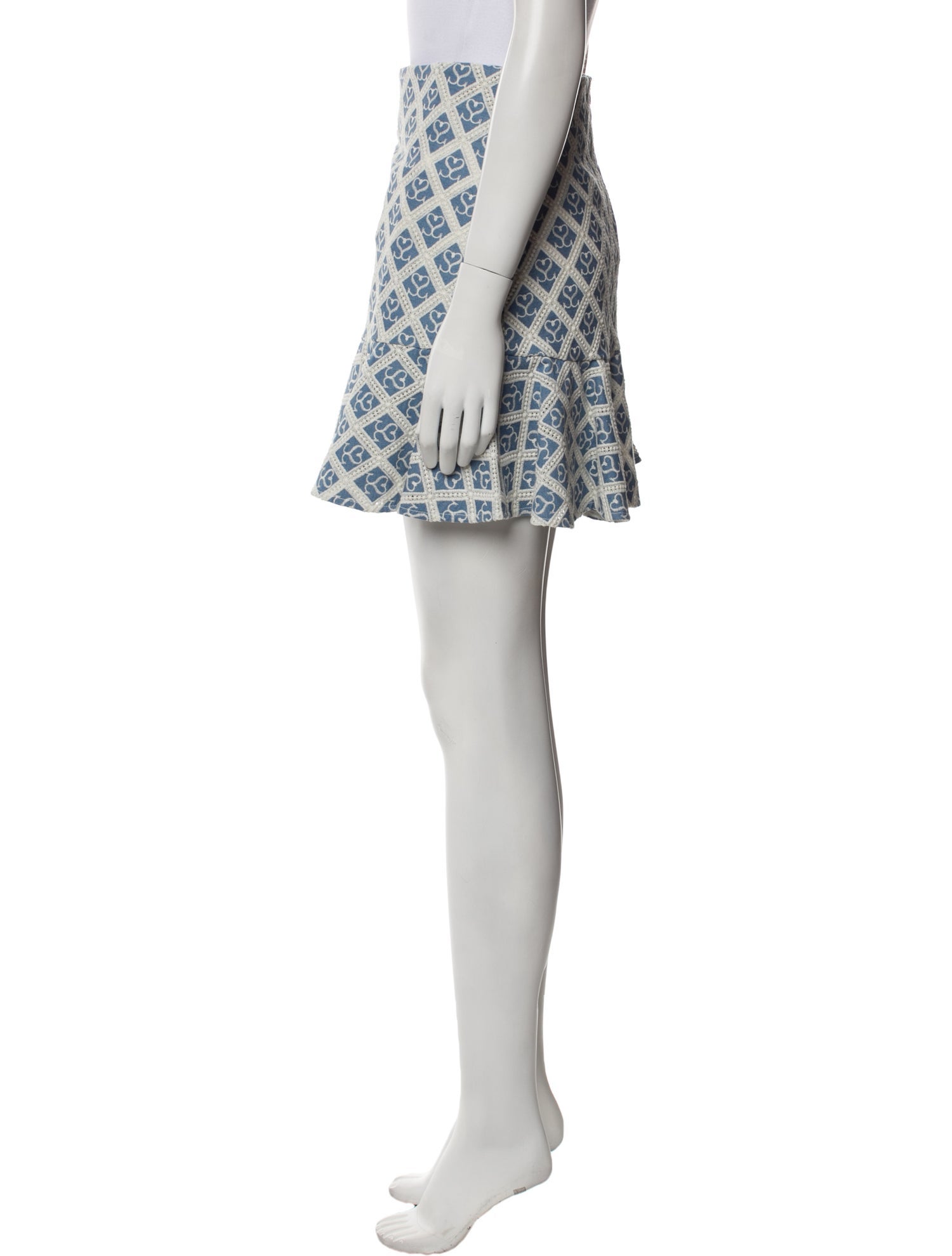 Sandro Printed Mini Skirt w/ Tags