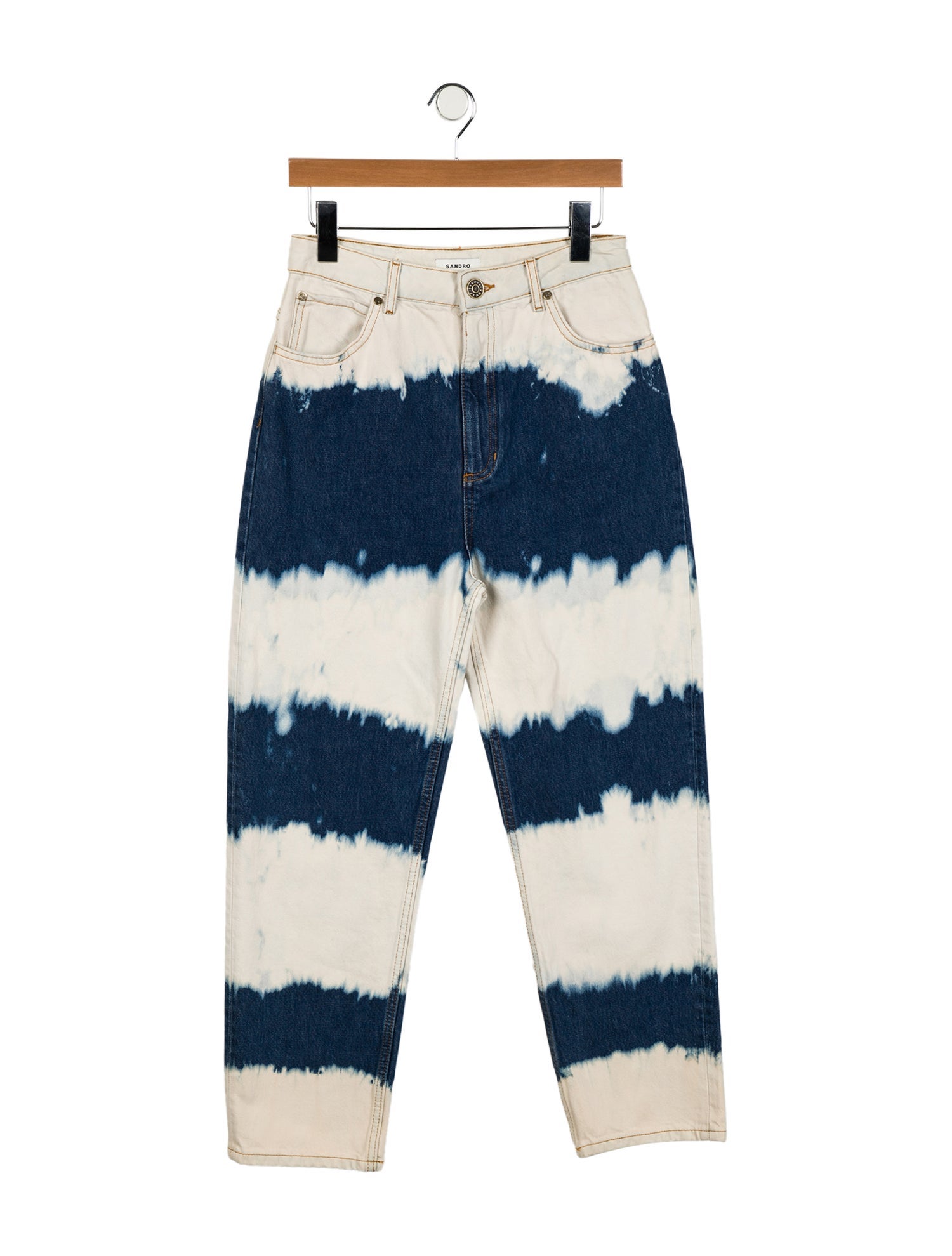 Sandro High-Rise Straight Leg Jeans w/ Tags