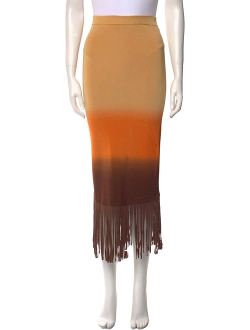 Sandro Colorblock Pattern Knee-Length Skirt