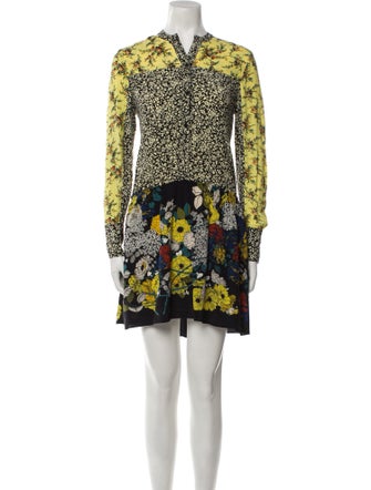 Sandro Floral Print Mini Dress