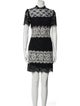 Sandro Lace Pattern Mini Dress