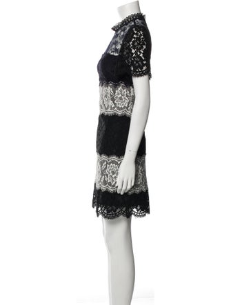 Sandro Lace Pattern Mini Dress