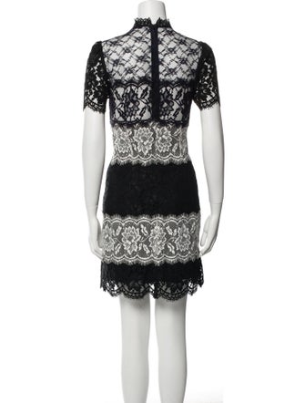 Sandro Lace Pattern Mini Dress