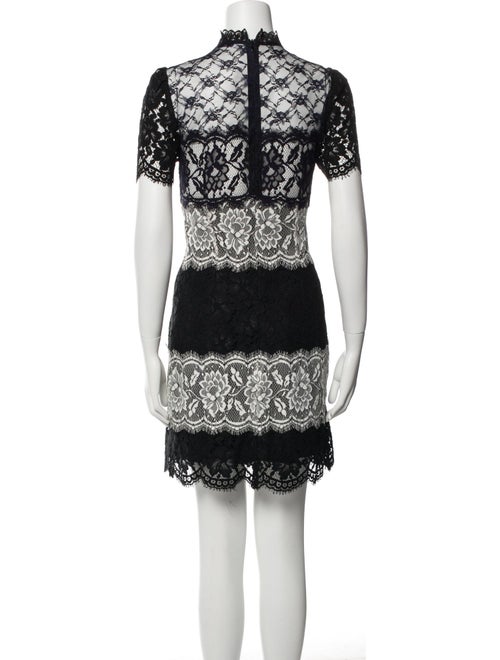 Sandro Lace Pattern Mini Dress