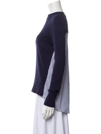 Sandro Bateau Neckline Long Sleeve Sweatshirt