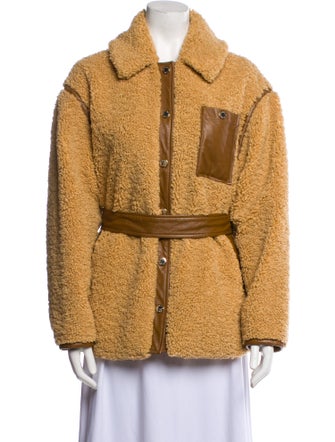 Sandro Faux Fur Jacket