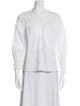Sandro V-Neck Three-Quarter Sleeve Blouse